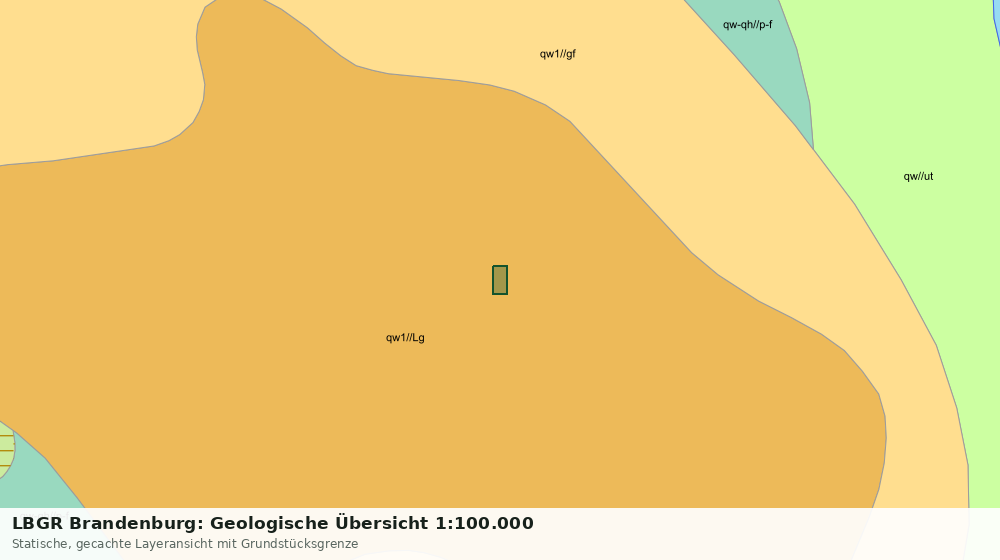 Statische Kartenansicht: LBGR Brandenburg: Geologische Übersicht 1:100.000