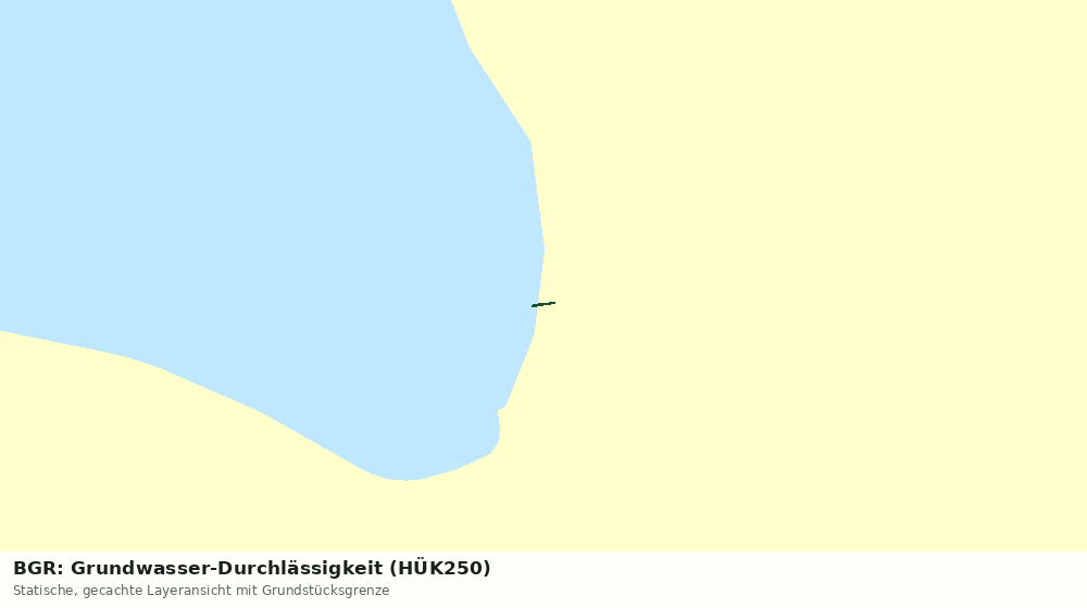 Statische Kartenansicht: BGR: Grundwasser-Durchlässigkeit (HÜK250)