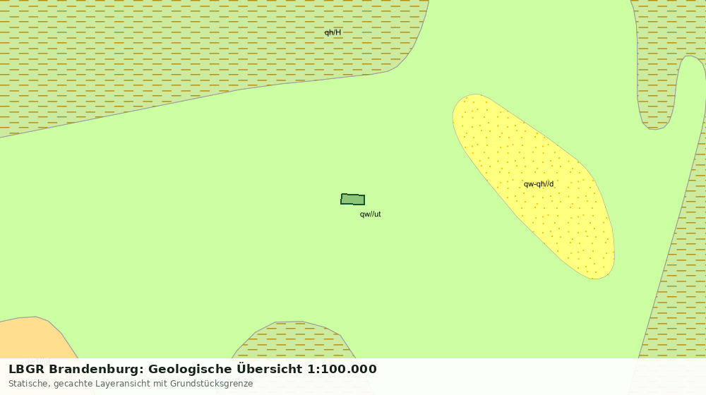 Statische Kartenansicht: LBGR Brandenburg: Geologische Übersicht 1:100.000