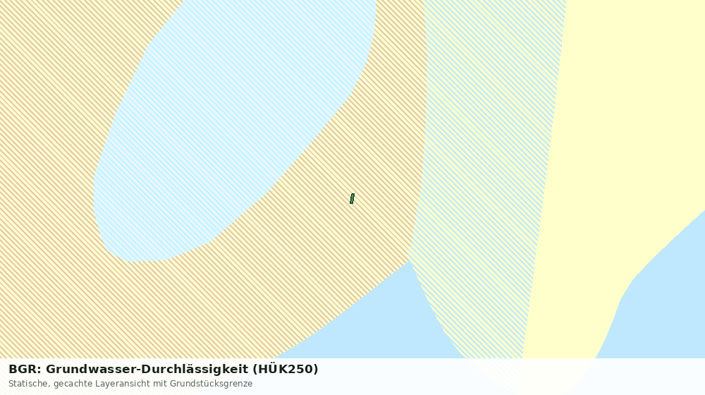 Statische Kartenansicht: BGR: Grundwasser-Durchlässigkeit (HÜK250)