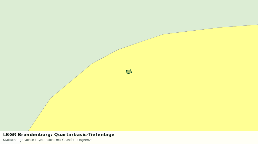 Statische Kartenansicht: LBGR Brandenburg: Quartärbasis-Tiefenlage
