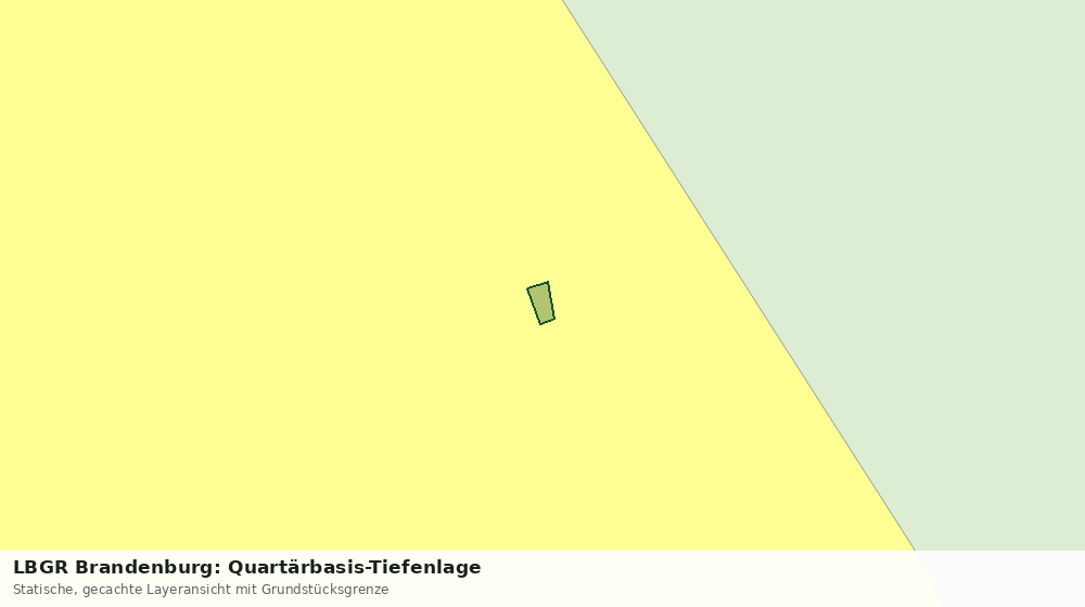 Statische Kartenansicht: LBGR Brandenburg: Quartärbasis-Tiefenlage