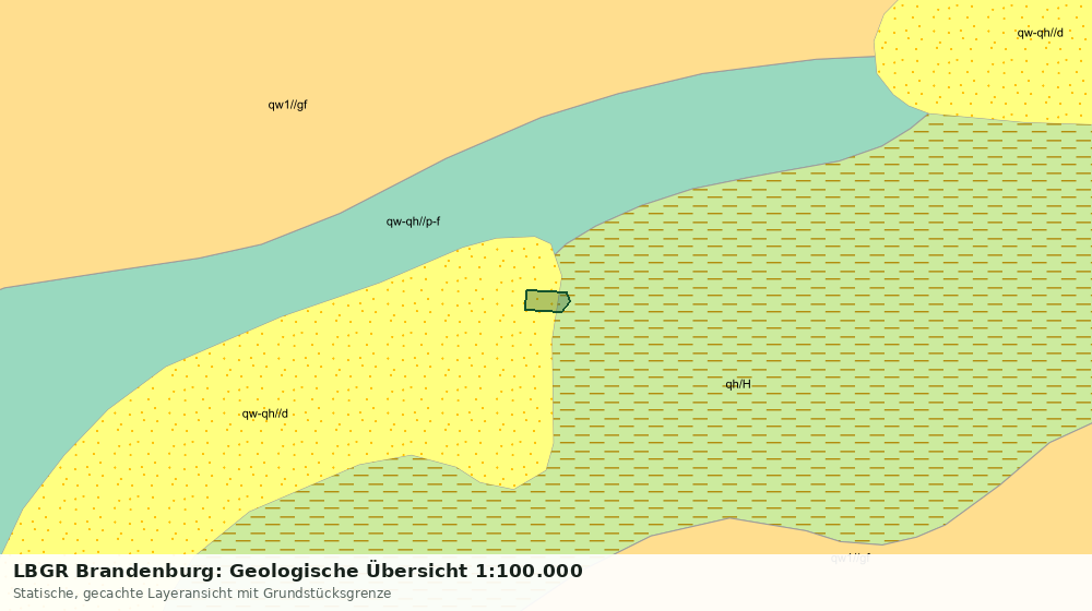 Statische Kartenansicht: LBGR Brandenburg: Geologische Übersicht 1:100.000
