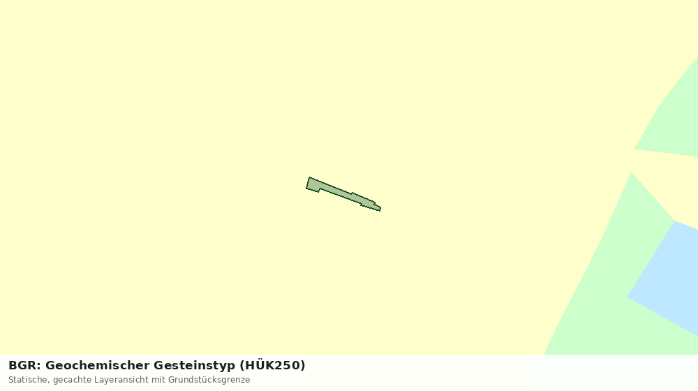 Statische Kartenansicht: BGR: Geochemischer Gesteinstyp (HÜK250)