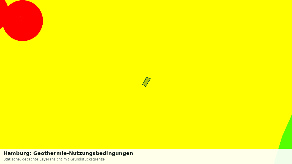 Statische Kartenansicht: Hamburg: Geothermie-Nutzungsbedingungen