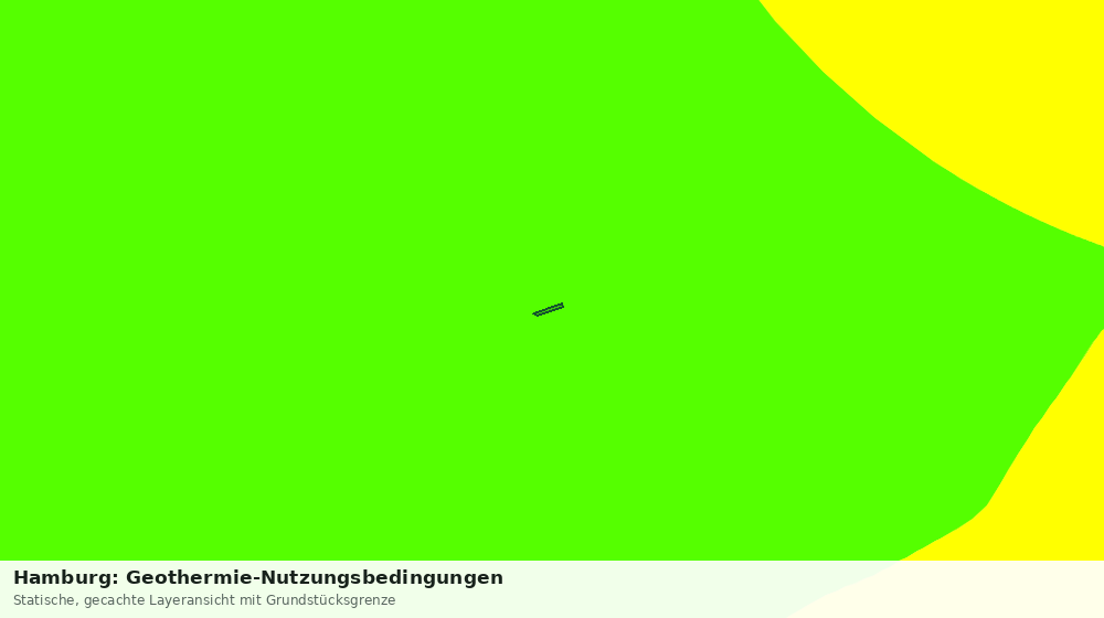 Statische Kartenansicht: Hamburg: Geothermie-Nutzungsbedingungen