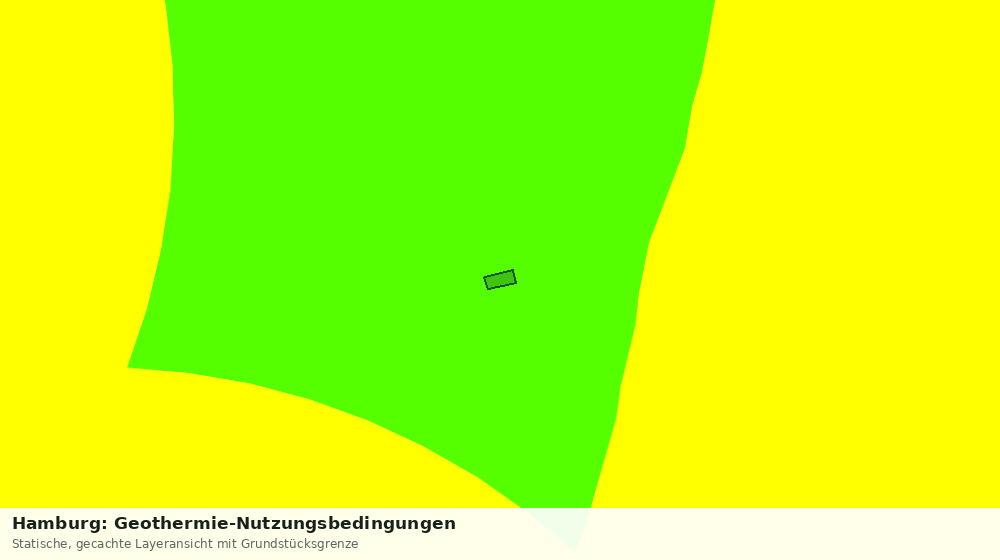 Statische Kartenansicht: Hamburg: Geothermie-Nutzungsbedingungen
