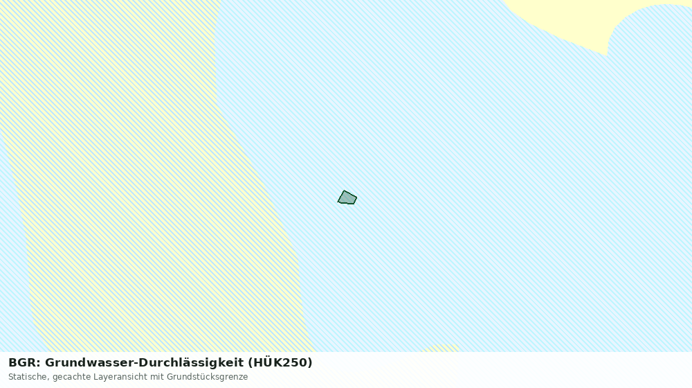 Statische Kartenansicht: BGR: Grundwasser-Durchlässigkeit (HÜK250)