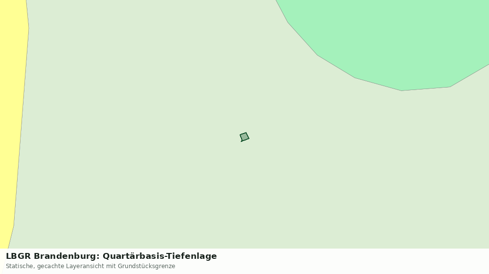 Statische Kartenansicht: LBGR Brandenburg: Quartärbasis-Tiefenlage