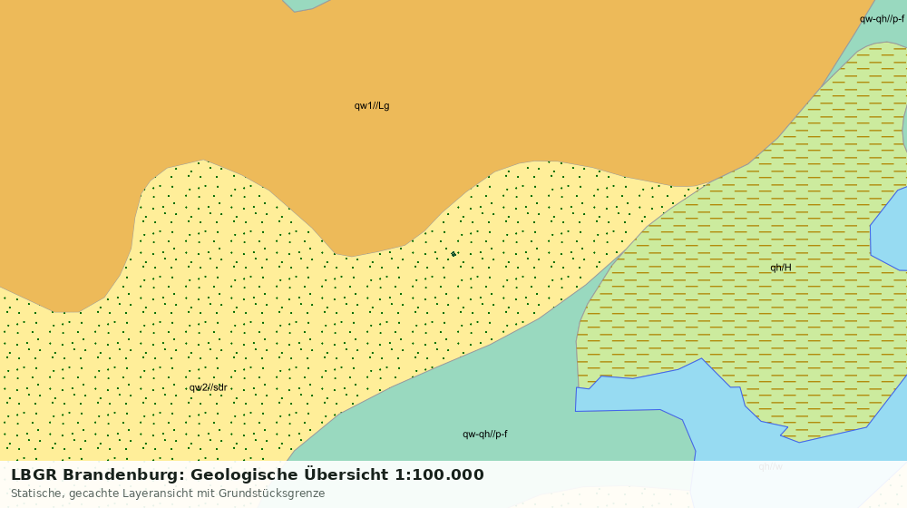 Statische Kartenansicht: LBGR Brandenburg: Geologische Übersicht 1:100.000