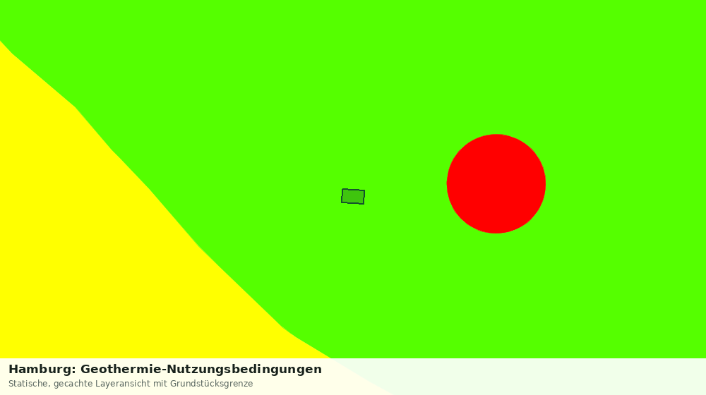 Statische Kartenansicht: Hamburg: Geothermie-Nutzungsbedingungen