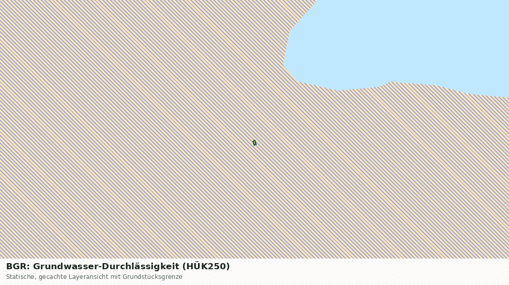 Statische Kartenansicht: BGR: Grundwasser-Durchlässigkeit (HÜK250)