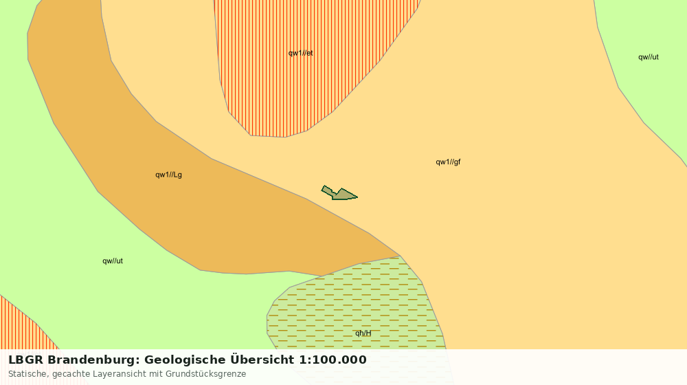 Statische Kartenansicht: LBGR Brandenburg: Geologische Übersicht 1:100.000