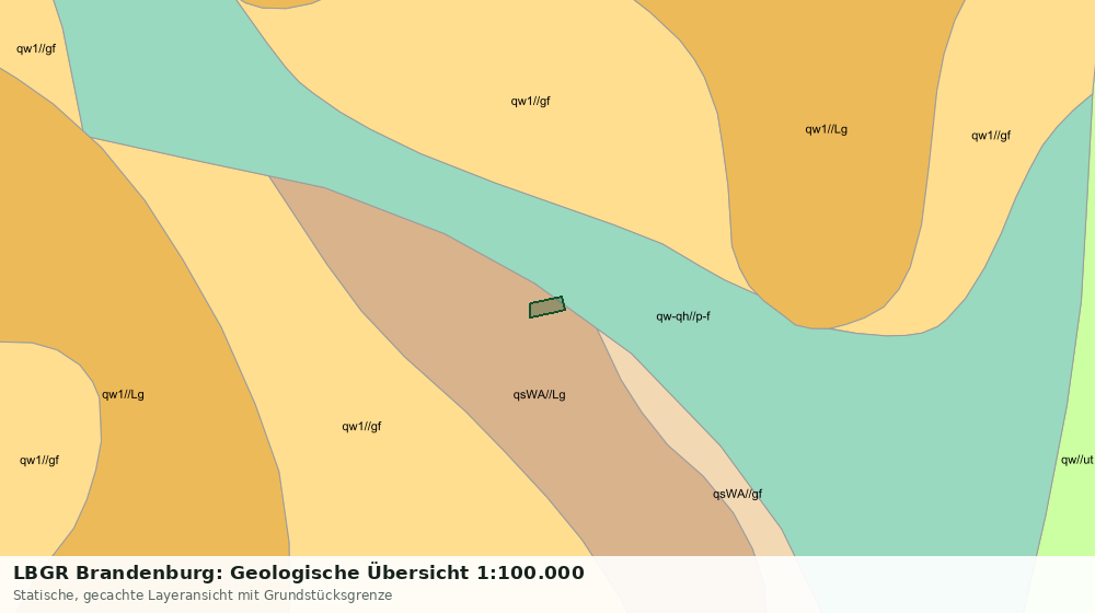 Statische Kartenansicht: LBGR Brandenburg: Geologische Übersicht 1:100.000
