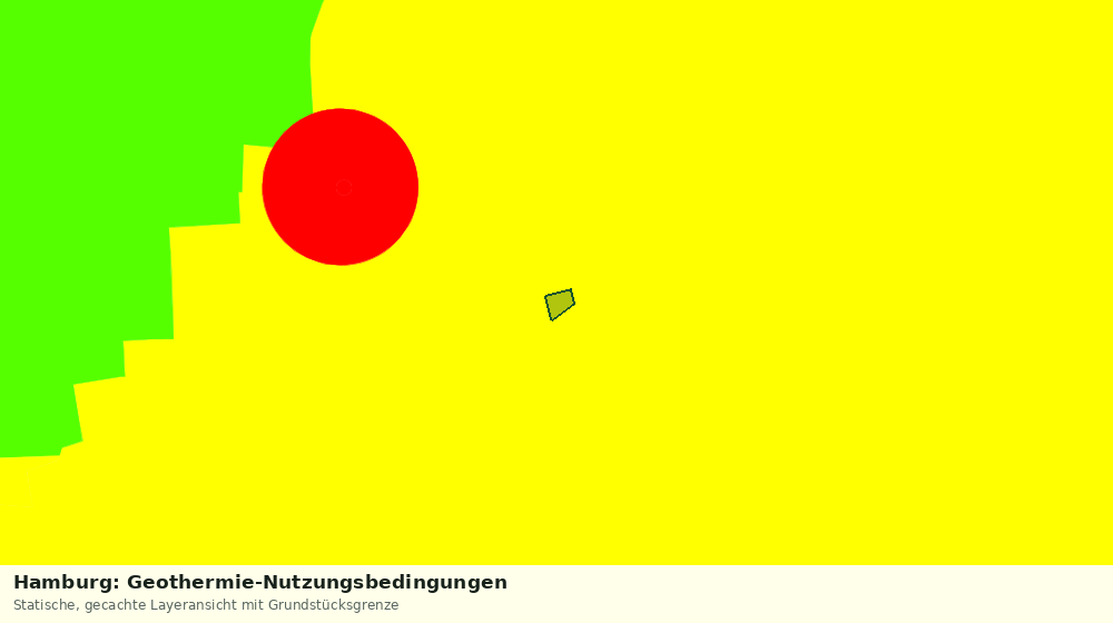 Statische Kartenansicht: Hamburg: Geothermie-Nutzungsbedingungen