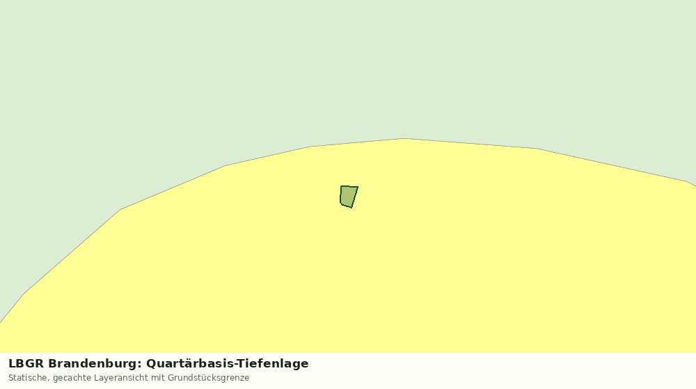 Statische Kartenansicht: LBGR Brandenburg: Quartärbasis-Tiefenlage