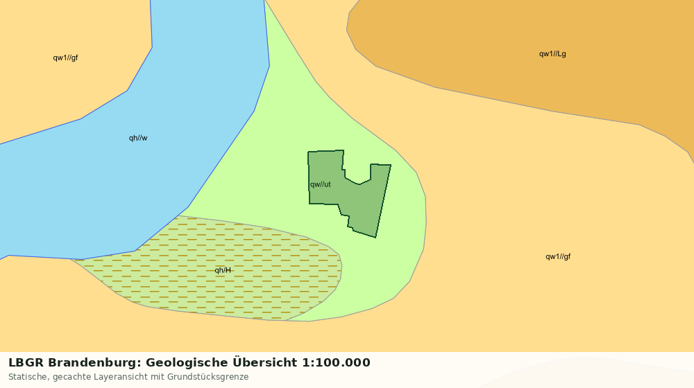 Statische Kartenansicht: LBGR Brandenburg: Geologische Übersicht 1:100.000