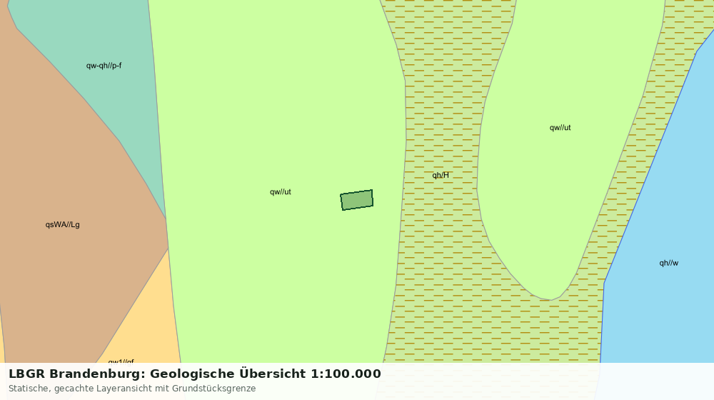 Statische Kartenansicht: LBGR Brandenburg: Geologische Übersicht 1:100.000