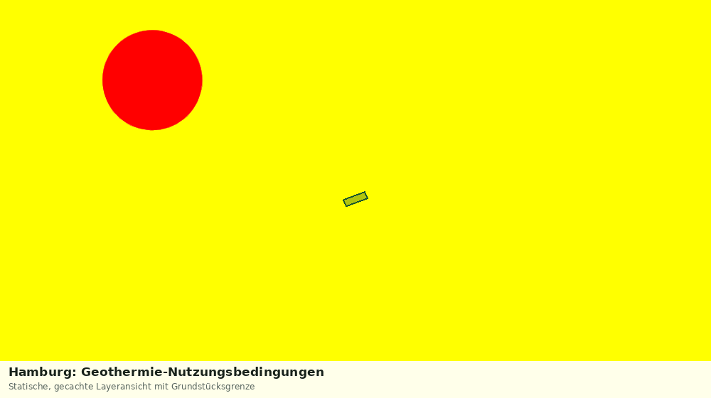 Statische Kartenansicht: Hamburg: Geothermie-Nutzungsbedingungen