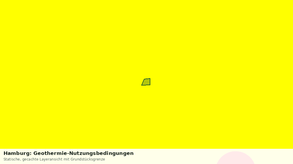 Statische Kartenansicht: Hamburg: Geothermie-Nutzungsbedingungen