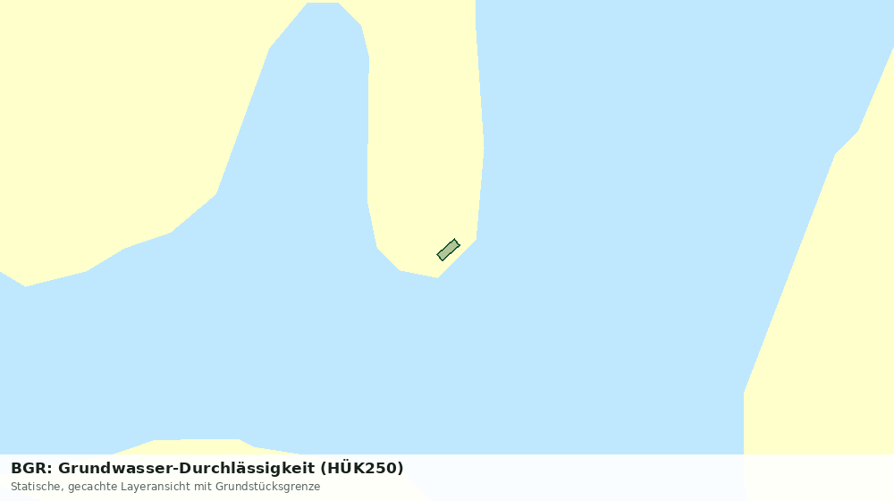 Statische Kartenansicht: BGR: Grundwasser-Durchlässigkeit (HÜK250)