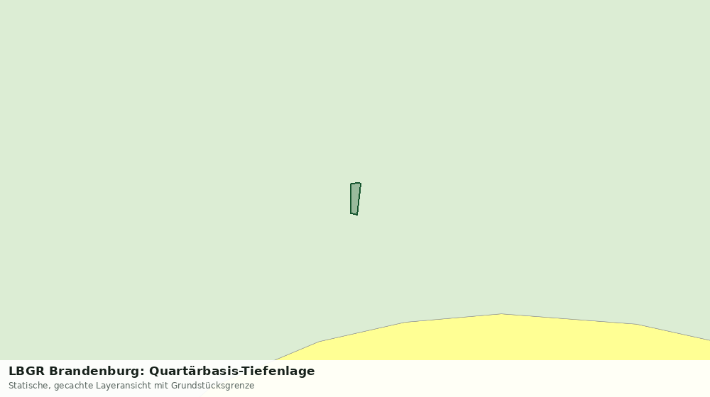 Statische Kartenansicht: LBGR Brandenburg: Quartärbasis-Tiefenlage