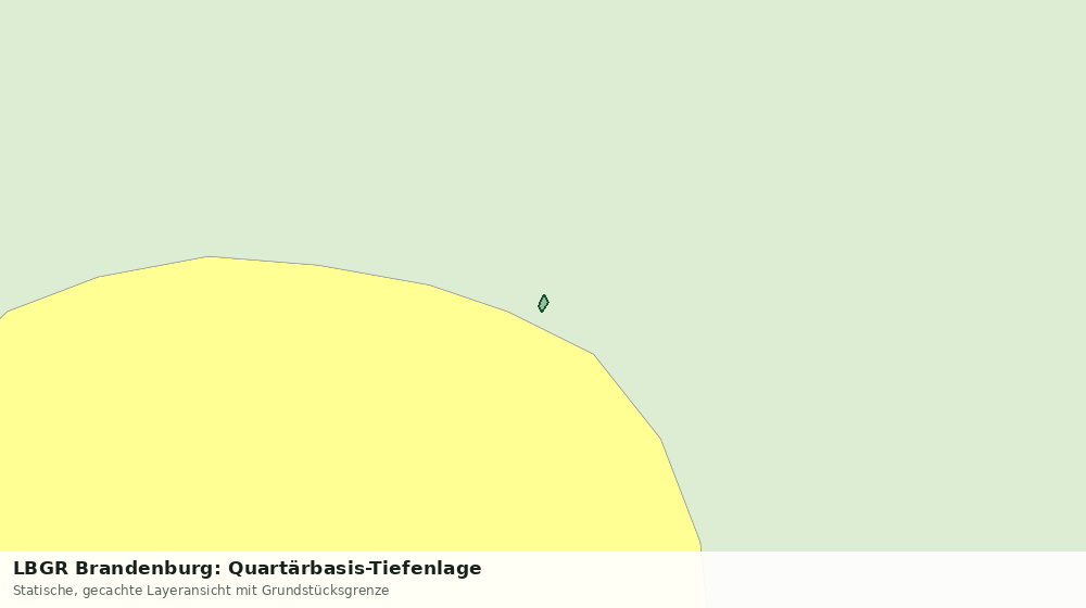 Statische Kartenansicht: LBGR Brandenburg: Quartärbasis-Tiefenlage
