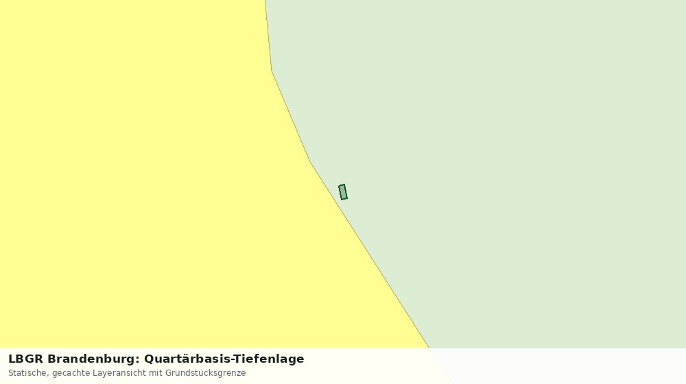 Statische Kartenansicht: LBGR Brandenburg: Quartärbasis-Tiefenlage