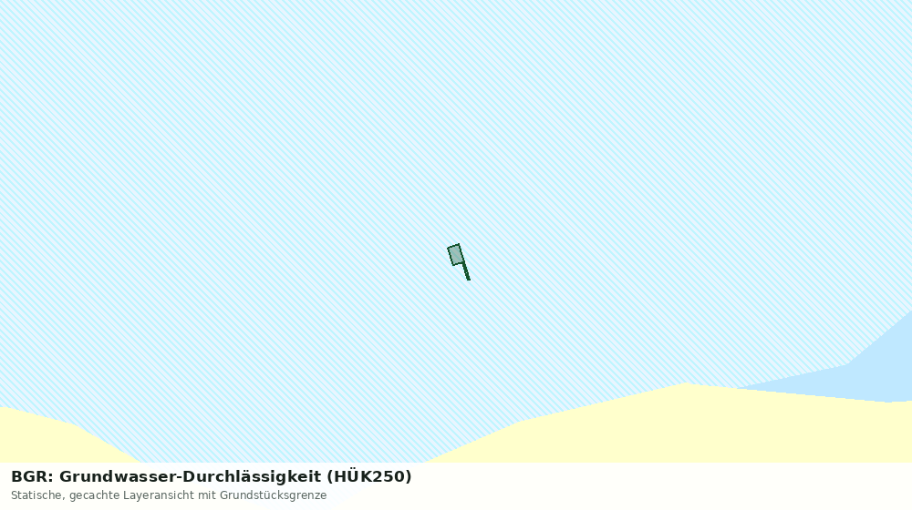 Statische Kartenansicht: BGR: Grundwasser-Durchlässigkeit (HÜK250)