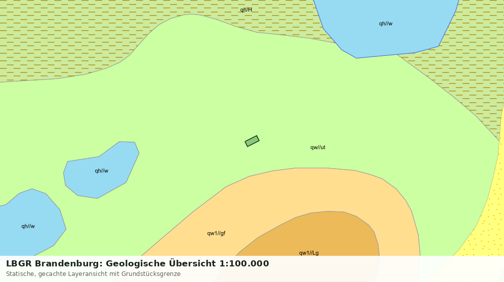 Statische Kartenansicht: LBGR Brandenburg: Geologische Übersicht 1:100.000