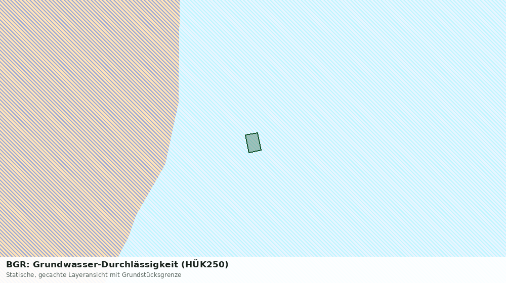 Statische Kartenansicht: BGR: Grundwasser-Durchlässigkeit (HÜK250)