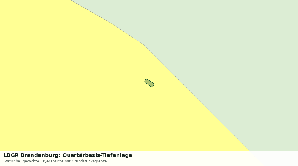 Statische Kartenansicht: LBGR Brandenburg: Quartärbasis-Tiefenlage