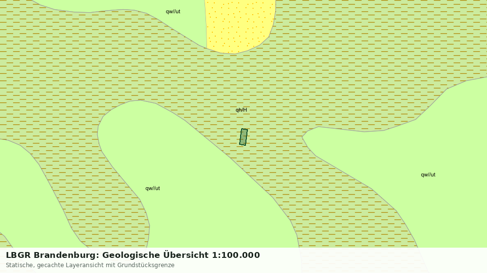 Statische Kartenansicht: LBGR Brandenburg: Geologische Übersicht 1:100.000