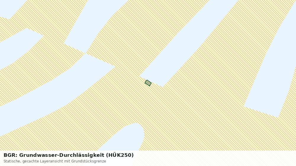 Statische Kartenansicht: BGR: Grundwasser-Durchlässigkeit (HÜK250)
