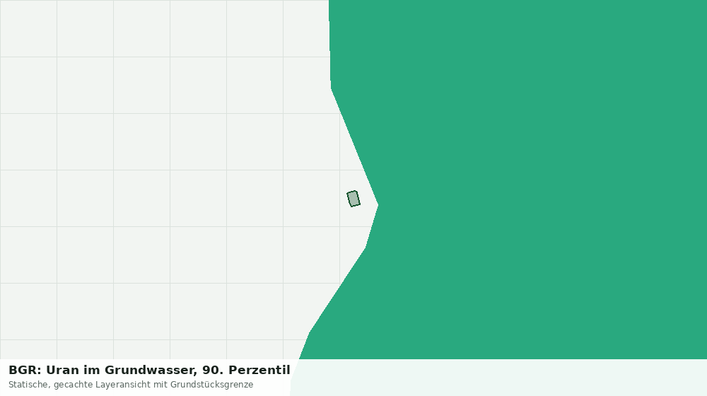 Statische Kartenansicht: BGR: Uran im Grundwasser, 90. Perzentil