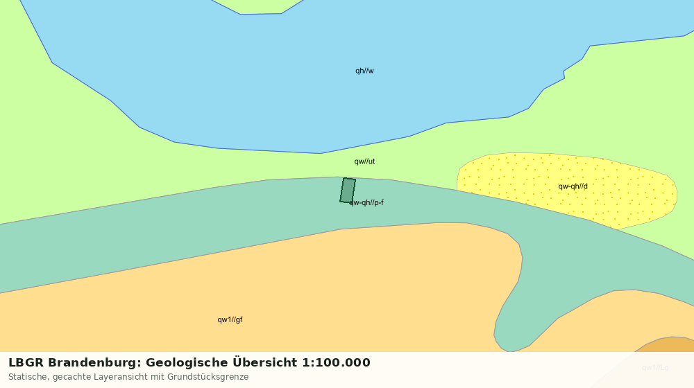 Statische Kartenansicht: LBGR Brandenburg: Geologische Übersicht 1:100.000
