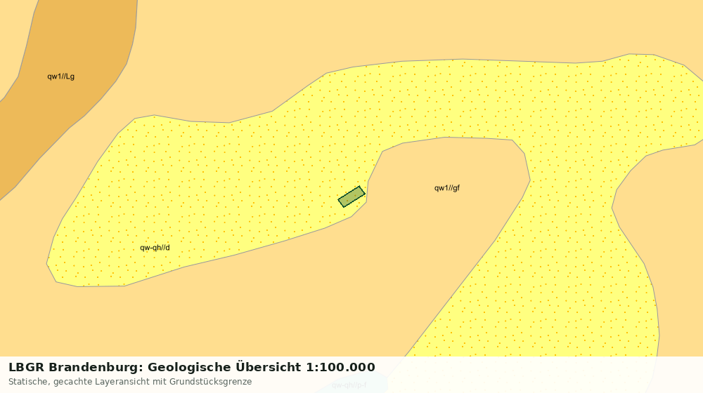 Statische Kartenansicht: LBGR Brandenburg: Geologische Übersicht 1:100.000