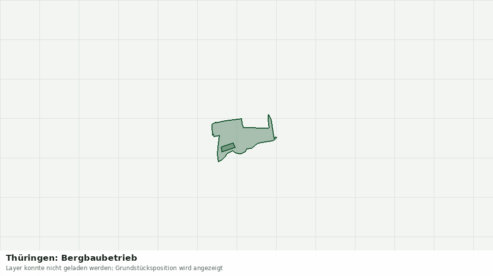 Statische Kartenansicht: Thüringen: Bergbaubetrieb