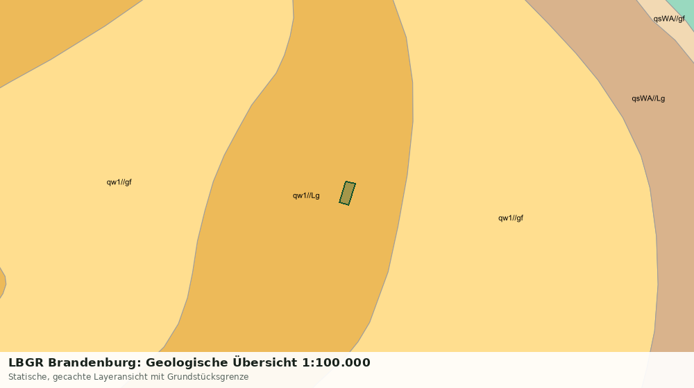 Statische Kartenansicht: LBGR Brandenburg: Geologische Übersicht 1:100.000