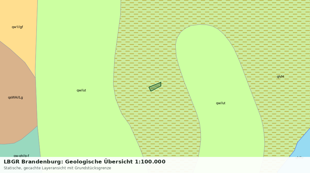 Statische Kartenansicht: LBGR Brandenburg: Geologische Übersicht 1:100.000
