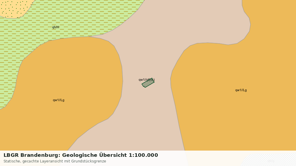 Statische Kartenansicht: LBGR Brandenburg: Geologische Übersicht 1:100.000
