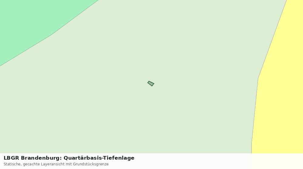 Statische Kartenansicht: LBGR Brandenburg: Quartärbasis-Tiefenlage