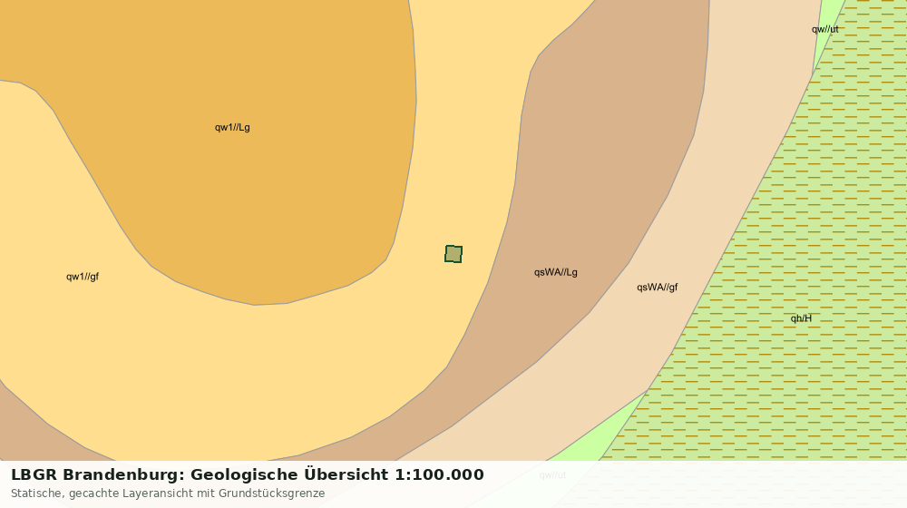 Statische Kartenansicht: LBGR Brandenburg: Geologische Übersicht 1:100.000