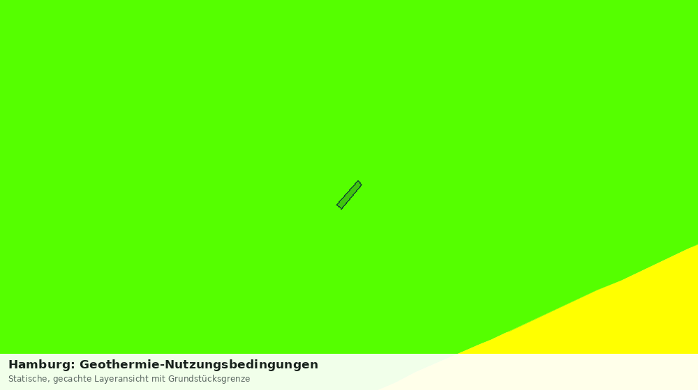 Statische Kartenansicht: Hamburg: Geothermie-Nutzungsbedingungen