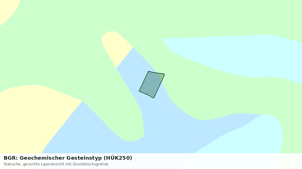 Statische Kartenansicht: BGR: Geochemischer Gesteinstyp (HÜK250)