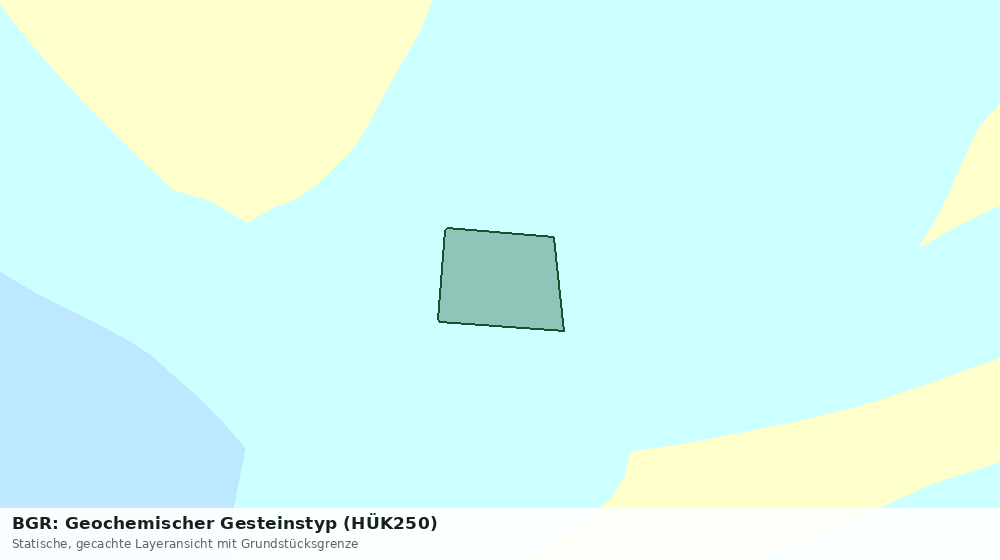 Statische Kartenansicht: BGR: Geochemischer Gesteinstyp (HÜK250)