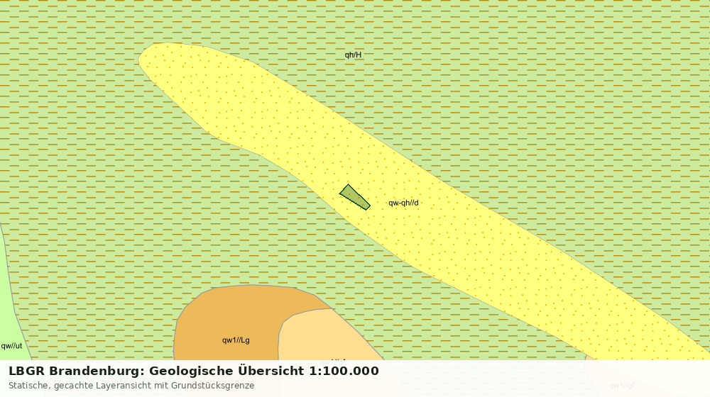 Statische Kartenansicht: LBGR Brandenburg: Geologische Übersicht 1:100.000