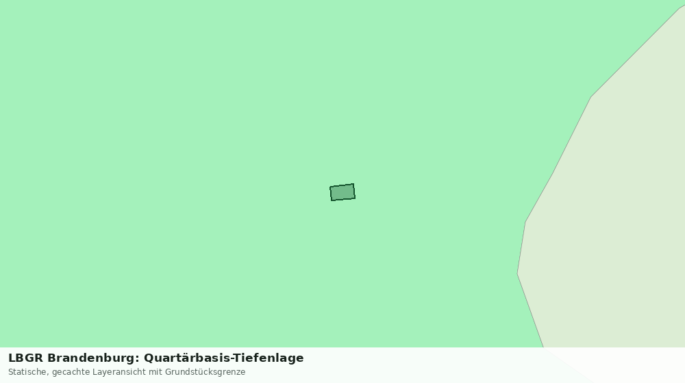 Statische Kartenansicht: LBGR Brandenburg: Quartärbasis-Tiefenlage