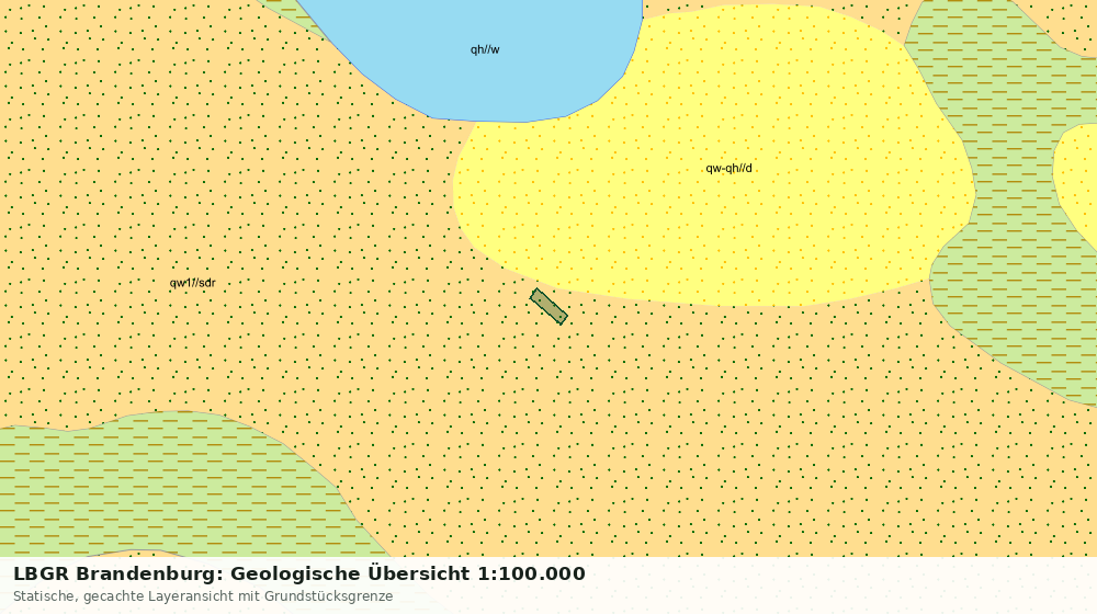 Statische Kartenansicht: LBGR Brandenburg: Geologische Übersicht 1:100.000