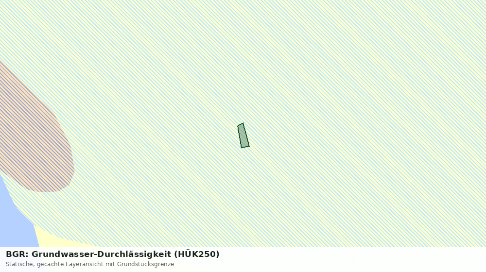 Statische Kartenansicht: BGR: Grundwasser-Durchlässigkeit (HÜK250)